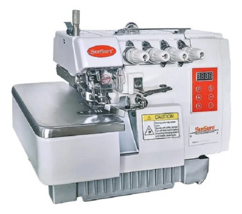 Máquina De Coser Overlock Industrial 4 Hilos Sunsure