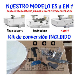 Máquina De Coser Collareta Industrial 3 En 1 Sunsure