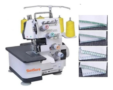 Máquina De Coser Overlock Familiar 4 Hilos 434 Sunsure