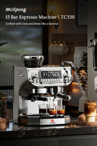 Cafetera Mcilpoog Semiautomática Expresso Tc-530 Silver