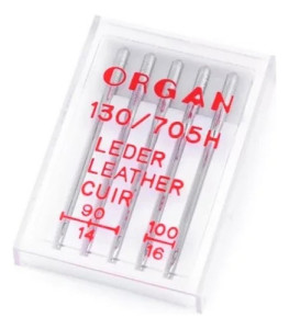 Agujas De Máquina De Coser Familiar Para Cuero 5 Unidades