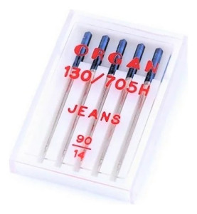 Agujas De Máquina De Coser Familiar Vaquero 5 Unidades