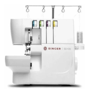 Máquina De Coser Overlock Singer Overlock S0105 Portable Color Blanco 220v